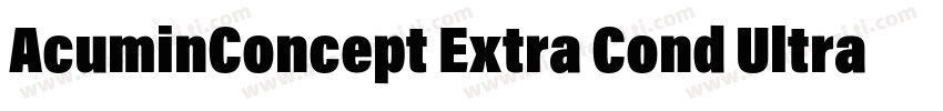 AcuminConcept Extra Cond Ultra Blac字体转换